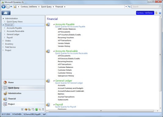 1-2 New Quick Queries Available in Microsoft Dynamics SL (Solomon) 2018