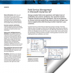 Field Service Management Example Microsoft Dynamics GP Great Plains Software
