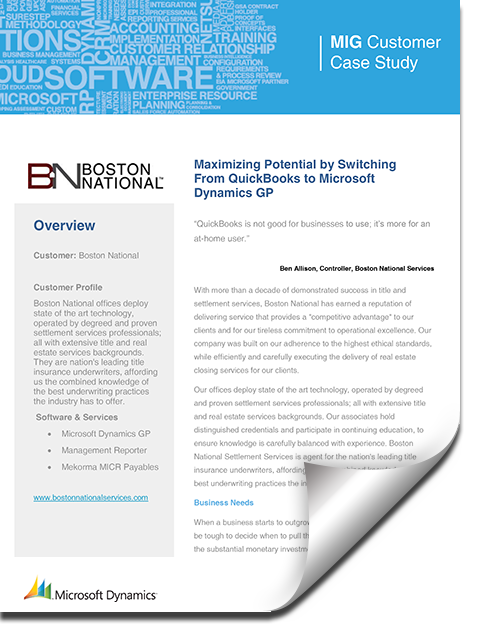 Boston National Case Study