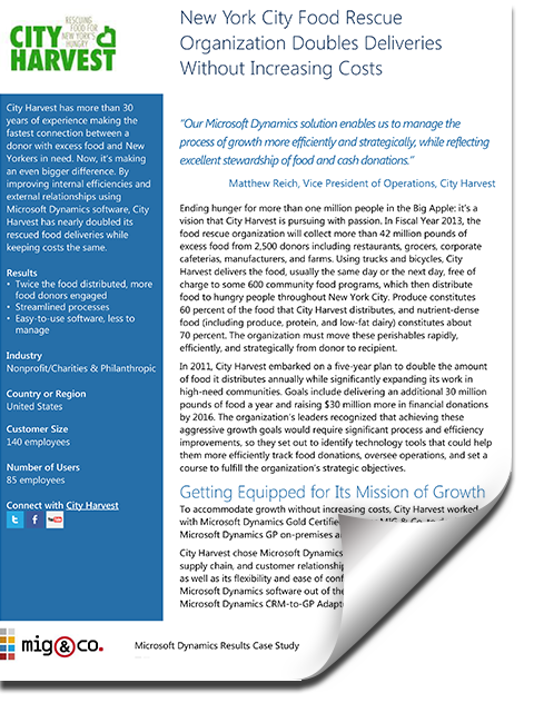City Harvest Case Study