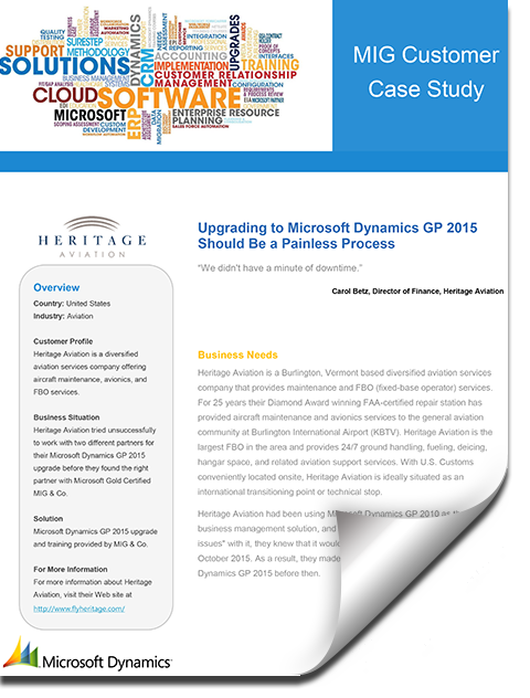 Heritage Aviation Case Study