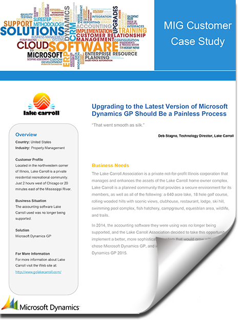 Lake Carroll Association Case Study