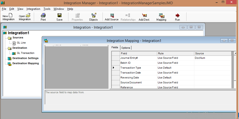 mapping Getting Started with Microsoft Dynamics GP Integration Manager tool