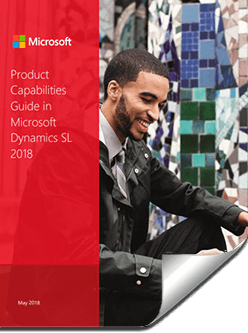 Product Capabilities Guide In Microsoft Dynamics SL 2018 Enterprise Resource Planning