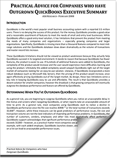 Microsoft Dynamics Advice For Companies That Have Outgrown QuickBooks Executive Summary